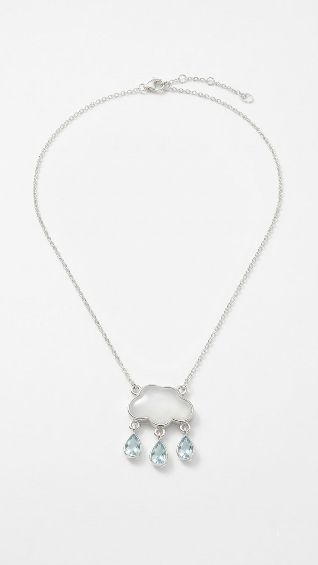 Megh Cloud Necklace with adjustable extender chain