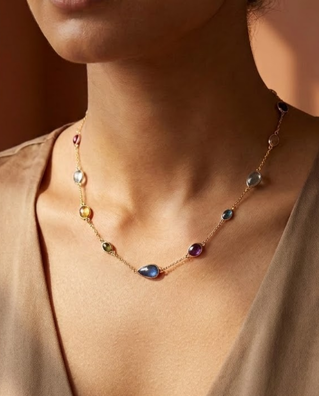 Aura Gemstone Necklace