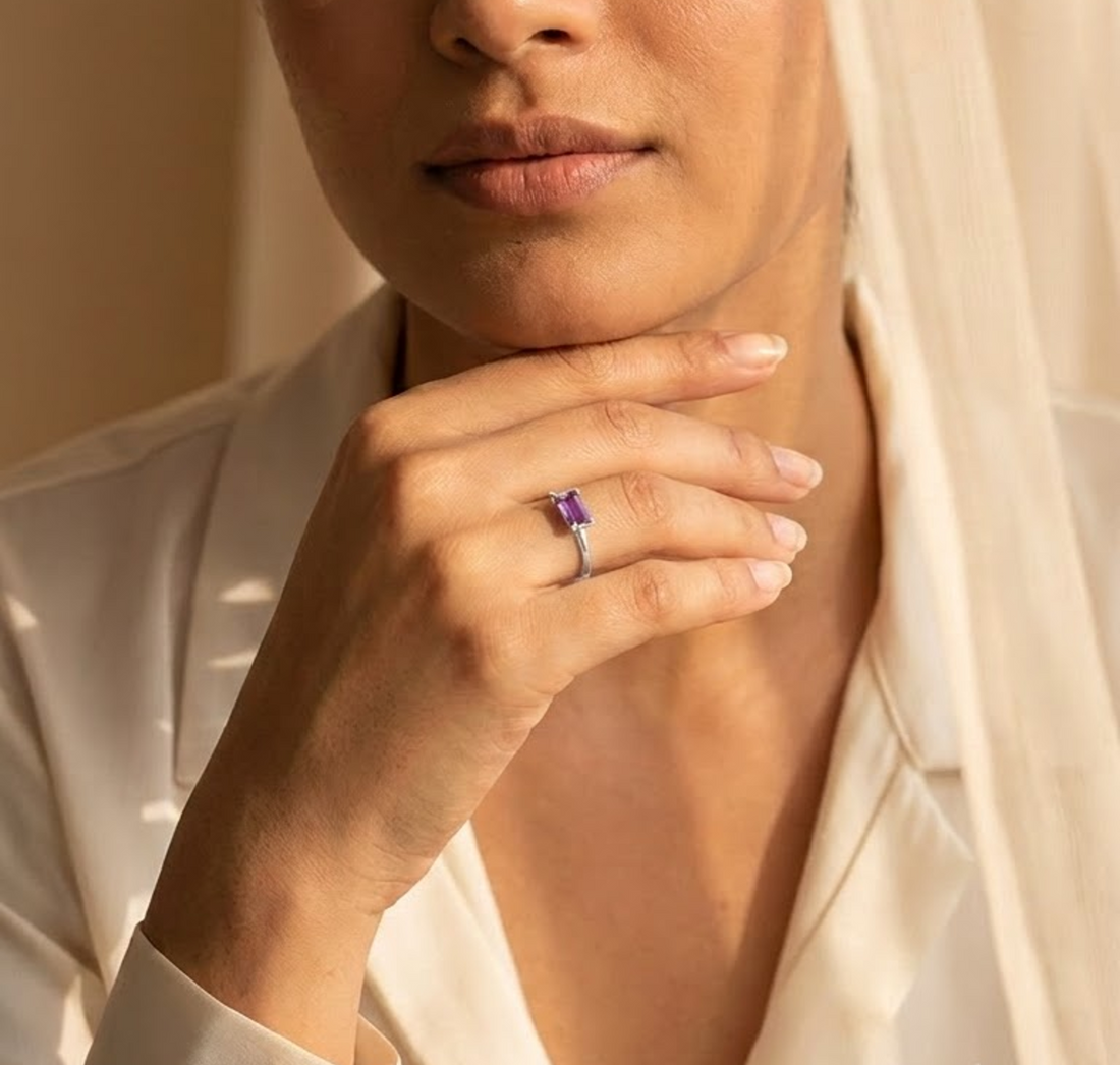 Horizon Amethyst Ring