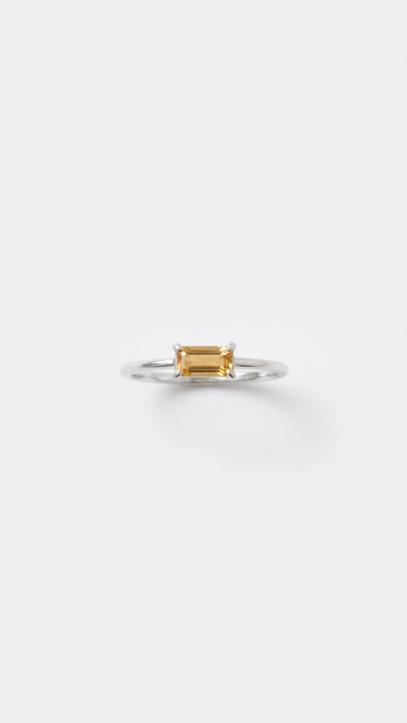 Horizon Citrine Ring